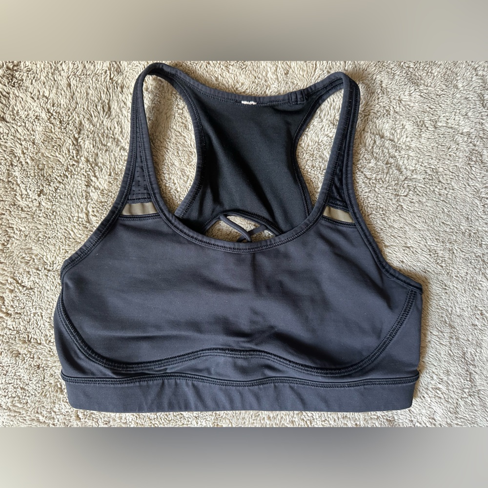 lululemon athletica Black Racerback Sports Bra
